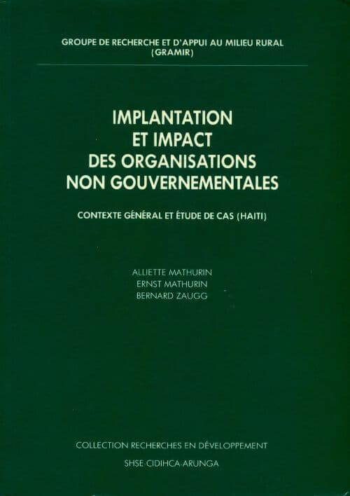 Implantation et impact des organisations non gouvernementales - Collectif