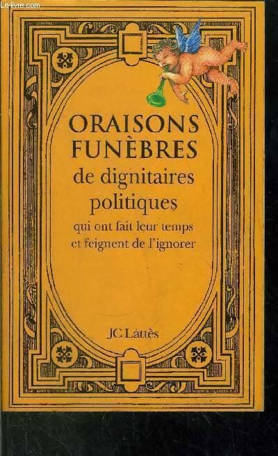 Oraisons funèbres - Anonyme