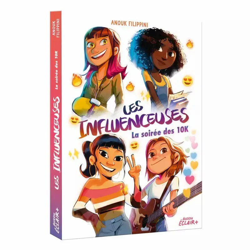 Livre pour les influenceuses Tome 1 la soirée des 10k Auzou